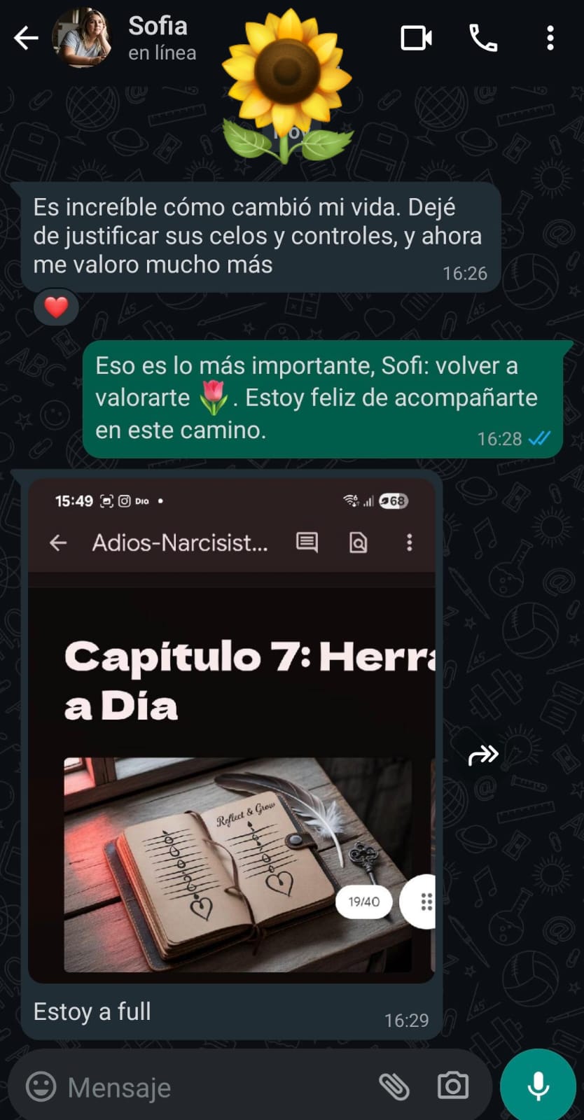 Testimonio WhatsApp