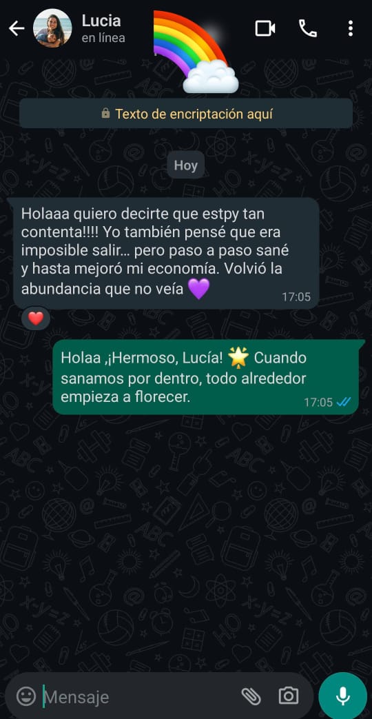 Testimonio WhatsApp