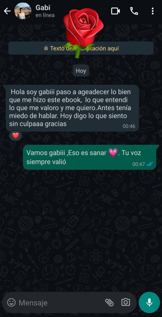 Testimonio WhatsApp